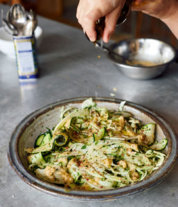 Fennel and courgette salad