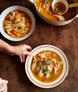 Magical chicken and parmesan soup