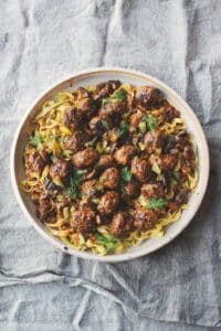 Stroganoff meatballs